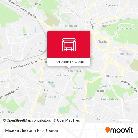 Карта Міська Лікарня №5