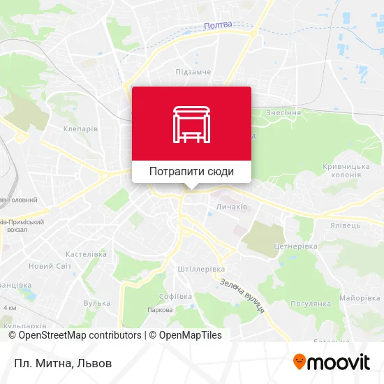 Карта Пл. Митна