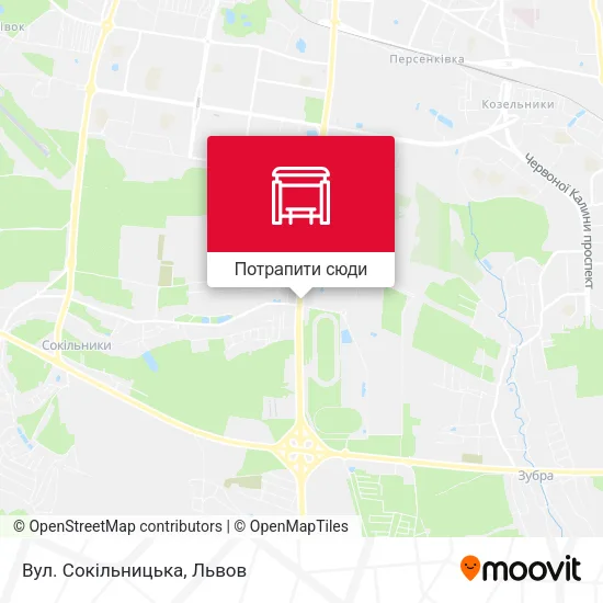 Карта Вул. Сокільницька