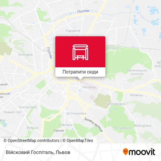 Карта Війсковий Госпіталь