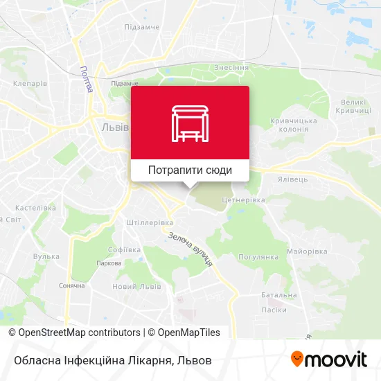 Карта Обласна Інфекційна Лікарня