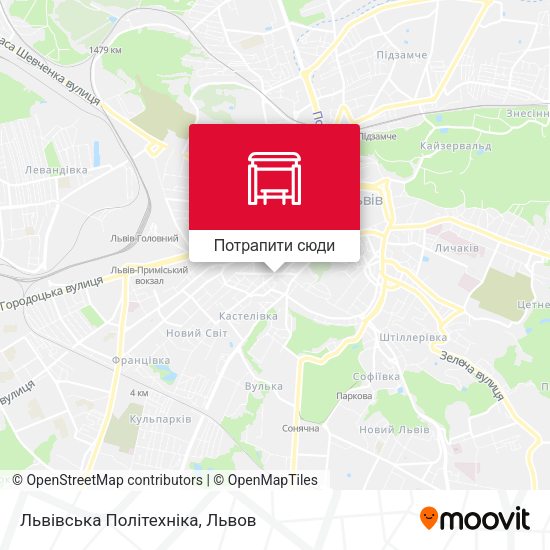 Карта Львівська Політехніка