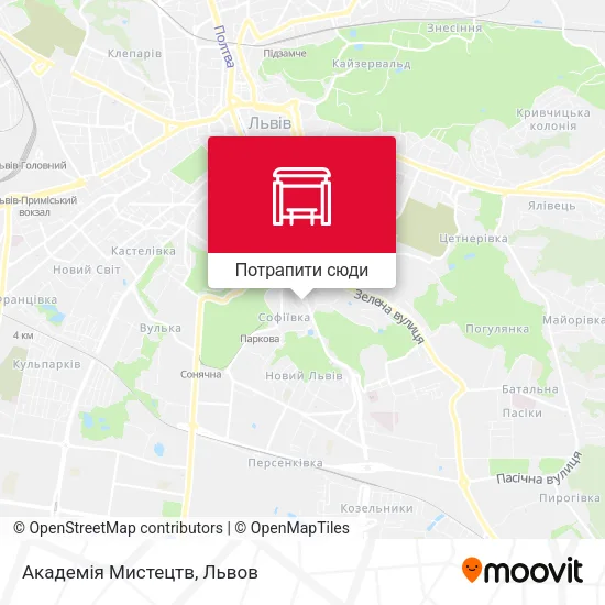 Карта Академія Мистецтв