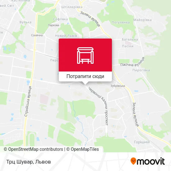 Карта Трц Шувар
