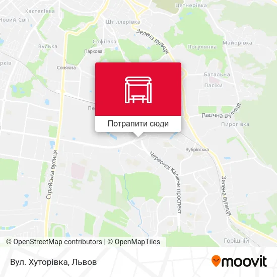 Карта Вул. Хуторівка