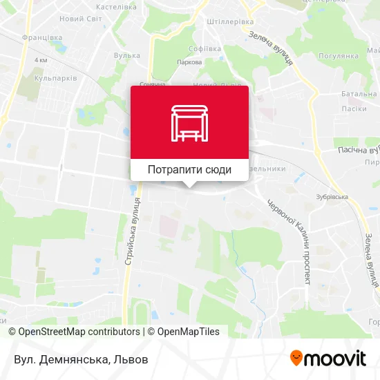 Карта Вул. Демнянська
