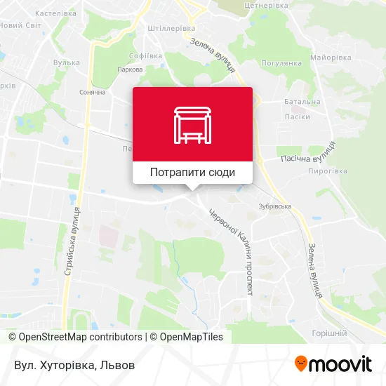 Карта Вул. Хуторівка