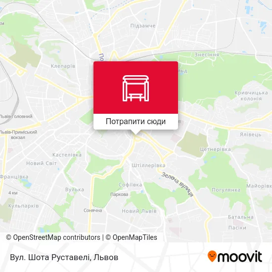 Карта Вул. Шота Руставелі