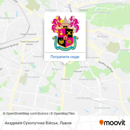 Карта Академія Сухопутних Військ