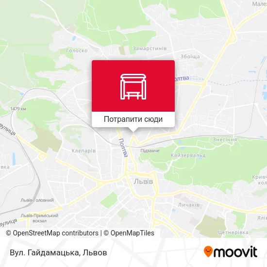 Карта Вул. Гайдамацька