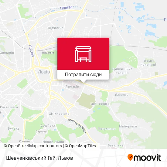 Карта Шевченківський Гай
