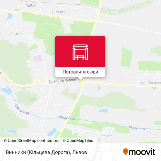 Карта Винники (Кільцева Дорога)