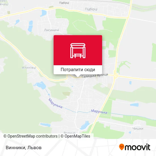 Карта Винники