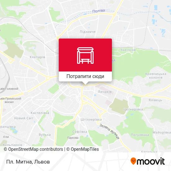 Карта Пл. Митна