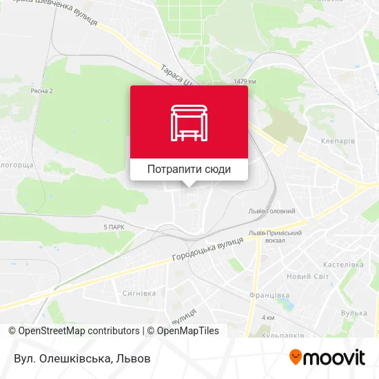 Карта Вул. Олешківська