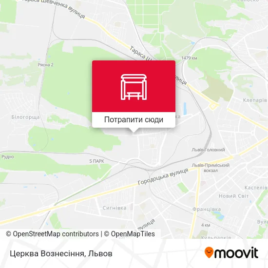 Карта Церква Вознесіння