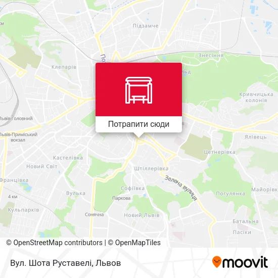 Карта Вул. Шота Руставелі