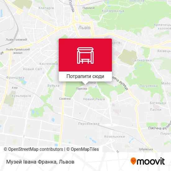 Карта Музей Івана Франка