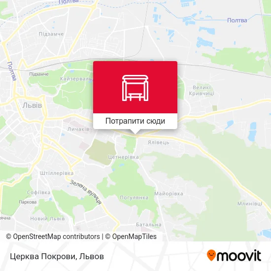 Карта Церква Покрови
