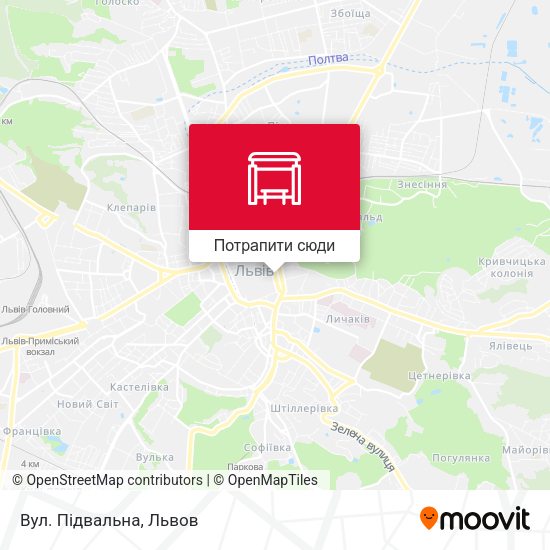 Карта Вул. Підвальна