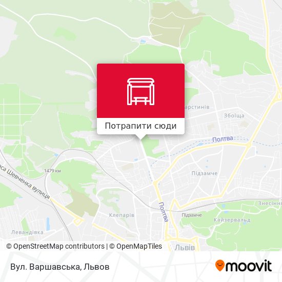 Карта Вул. Варшавська