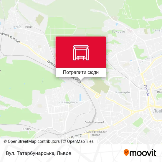 Карта Вул. Татарбунарська