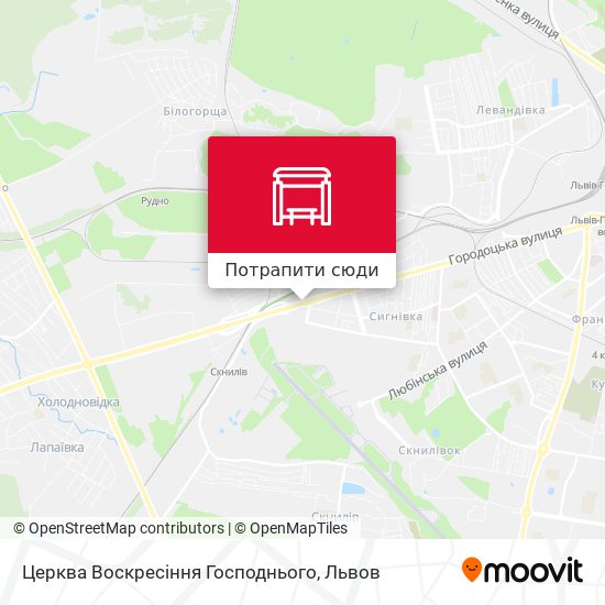 Карта Церква Воскресіння Господнього