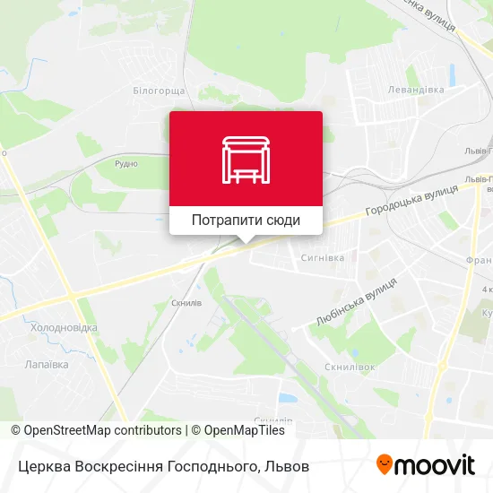 Карта Церква Воскресіння Господнього