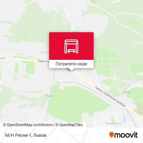Карта М/Н Рясне-1