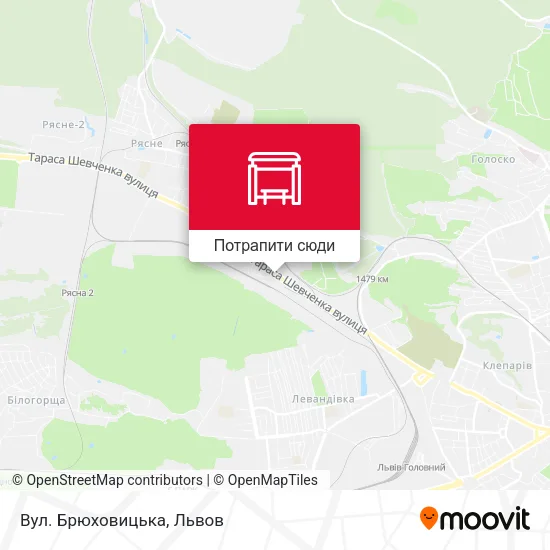 Карта Вул. Брюховицька