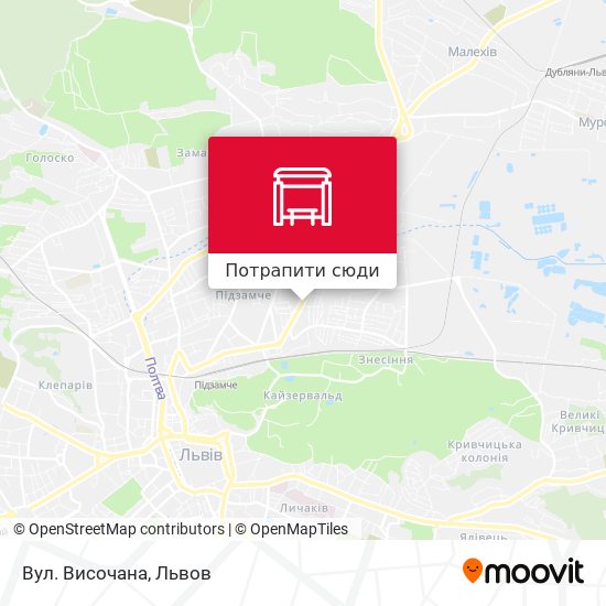 Карта Вул. Височана