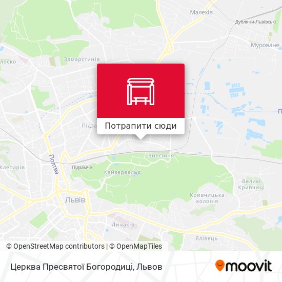 Карта Церква Пресвятої Богородиці