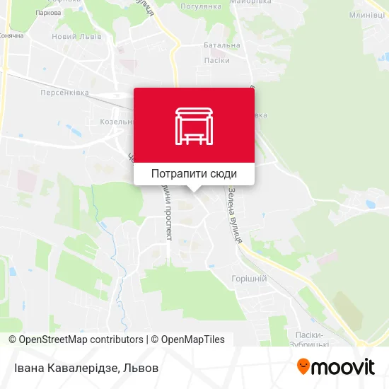 Карта Івана Кавалерідзе