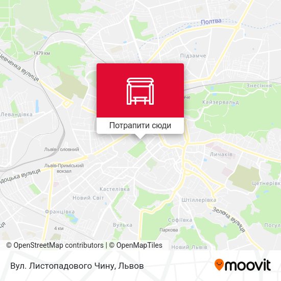 Карта Вул. Листопадового Чину