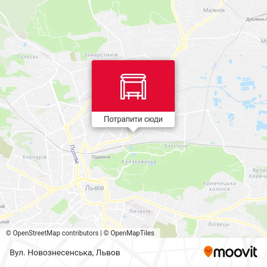 Карта Вул. Новознесенська