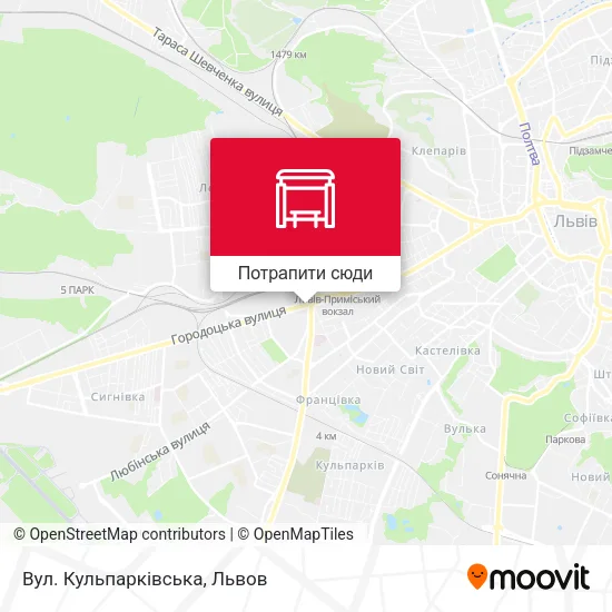 Карта Вул. Кульпарківська
