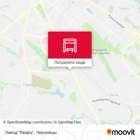 Карта Завод "Кварц"