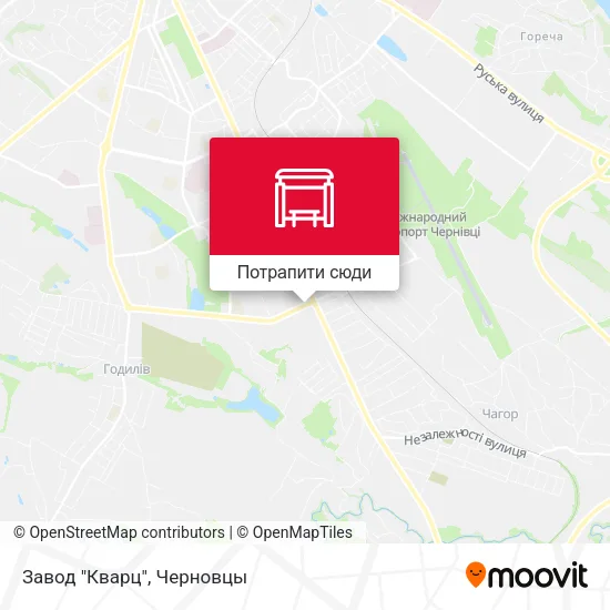 Карта Завод "Кварц"