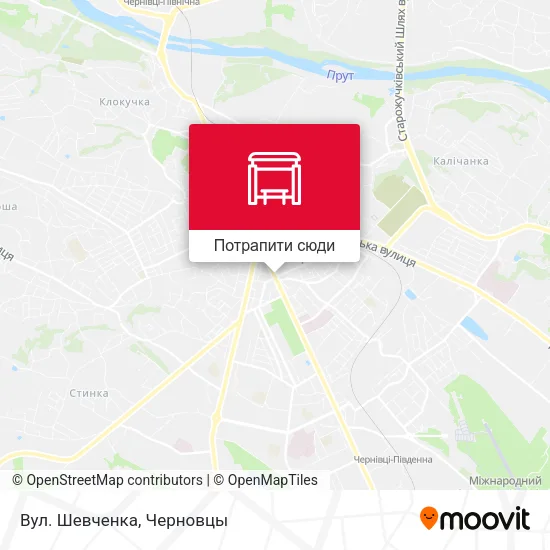 Карта Вул. Шевченка