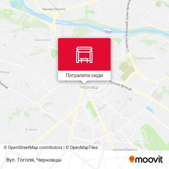 Карта Вул. Гоголя