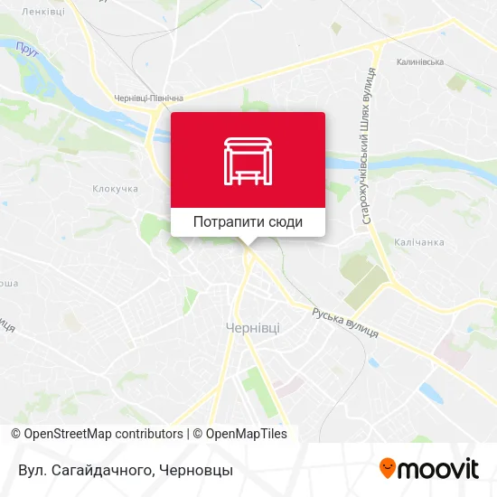 Карта Вул. Сагайдачного