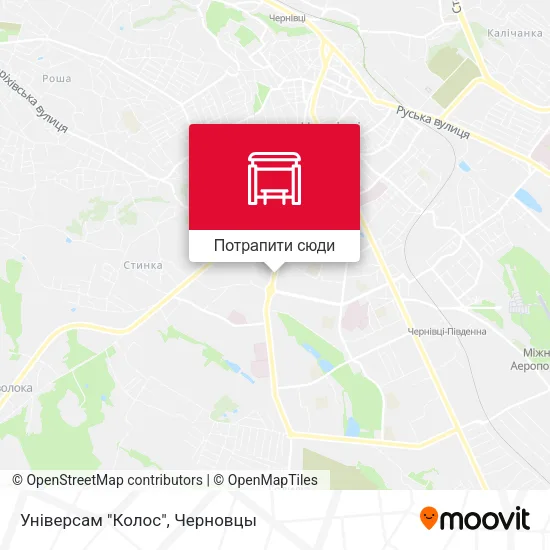 Карта Універсам "Колос"