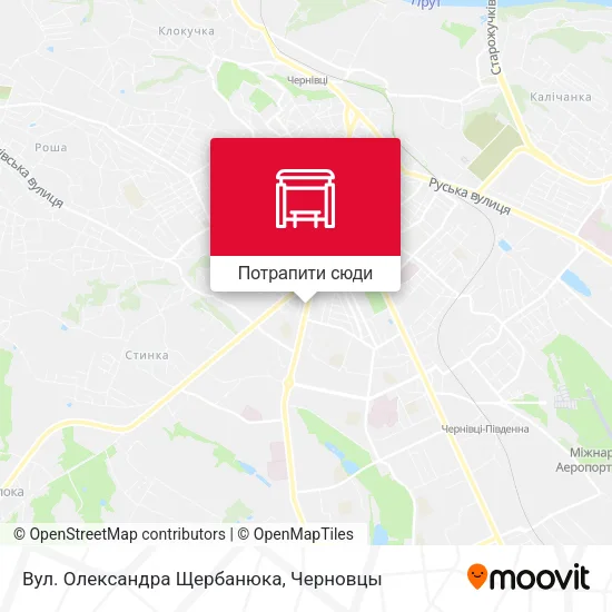 Карта Вул. Олександра Щербанюка