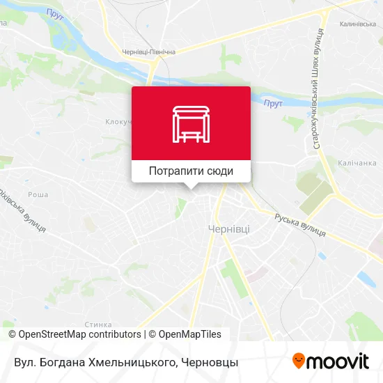 Карта Вул. Богдана Хмельницького