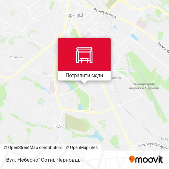 Карта Вул. Небесної Сотні
