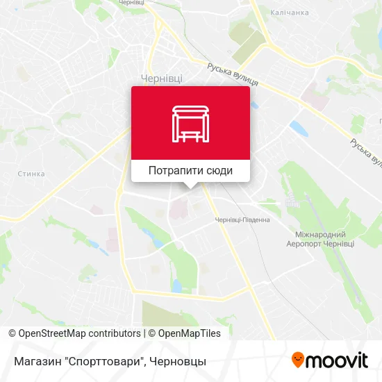 Карта Магазин "Спорттовари"