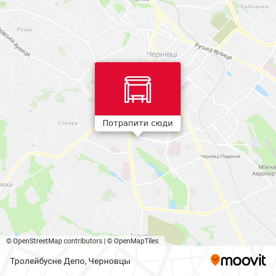 Карта Тролейбусне Депо