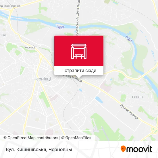Карта Вул. Кишинівська