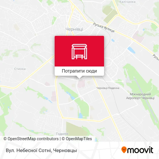 Карта Вул. Небесної Сотні