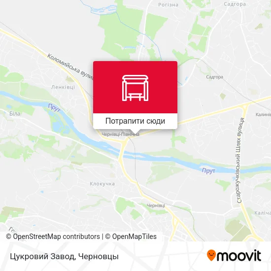 Карта Цукровий Завод